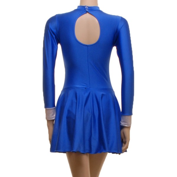 Royal Blue/Silver Military Style Majorette Dress (M201)